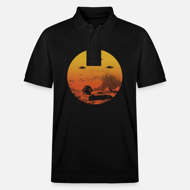 Schatten der UFOs - Stanley/Stella Unisex Bio-Poloshirt PREPSTER - Schwarz