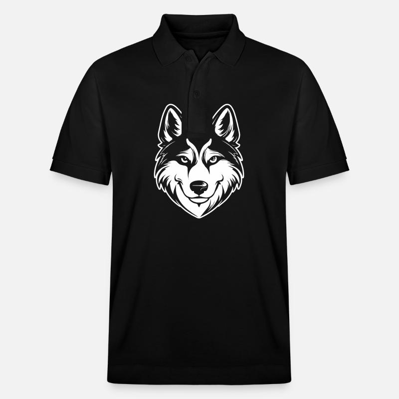 Wolf - Stanley/Stella Unisex Bio-Poloshirt PREPSTER - Schwarz