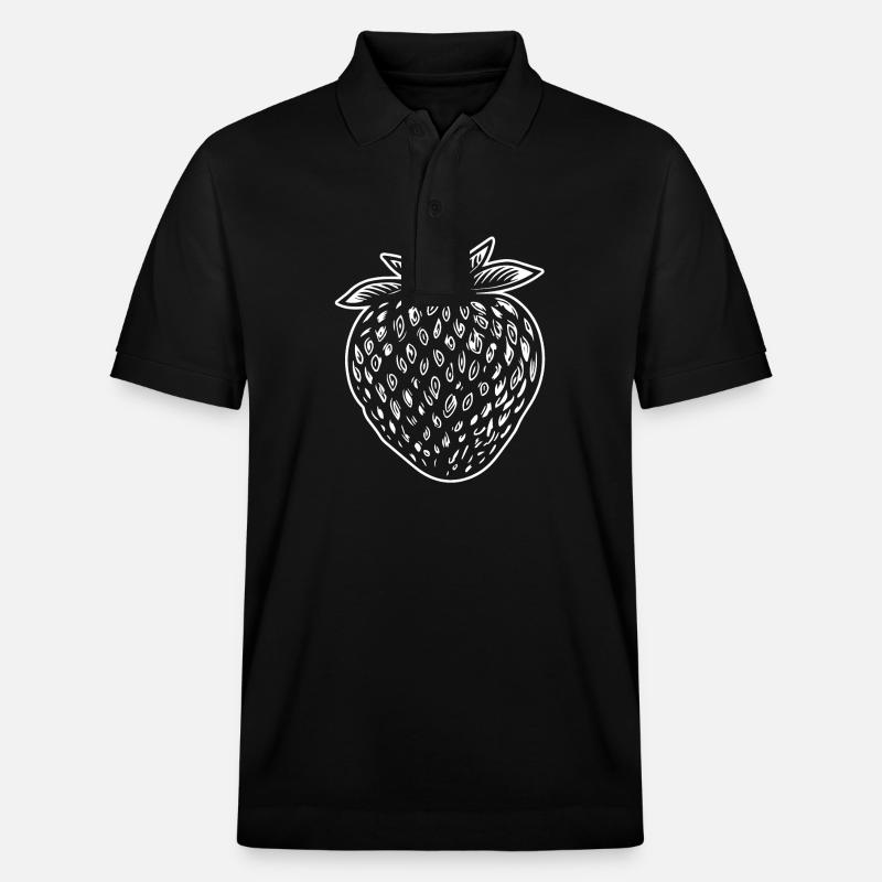 Fraise Fruit Fruit - Polo PREPSTER bio Stanley/Stella Unisexe - noir