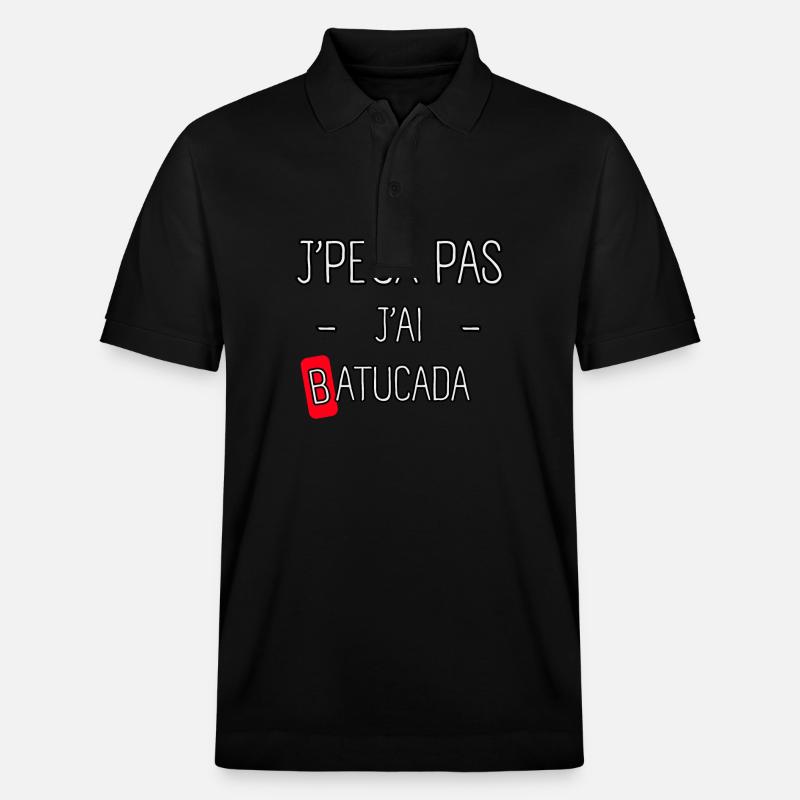 J'peux pas j'ai Batucada - Polo PREPSTER bio Stanley/Stella Unisexe - noir