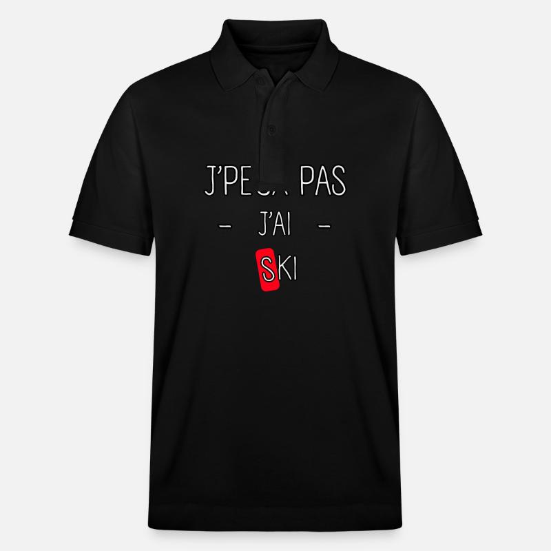 J'peux pas j'ai Ski - Polo PREPSTER bio Stanley/Stella Unisexe - noir