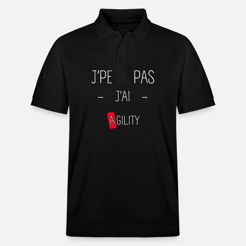 J'peux pas j'ai Agility - Polo PREPSTER bio Stanley/Stella Unisexe - noir