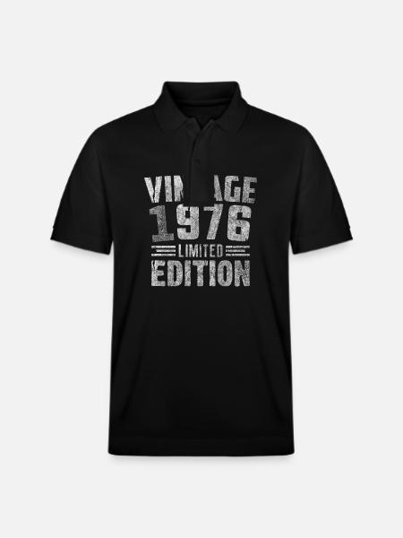Millésime 1976 Édition Limitée - Polo PREPSTER bio Stanley/Stella Unisexe - noir
