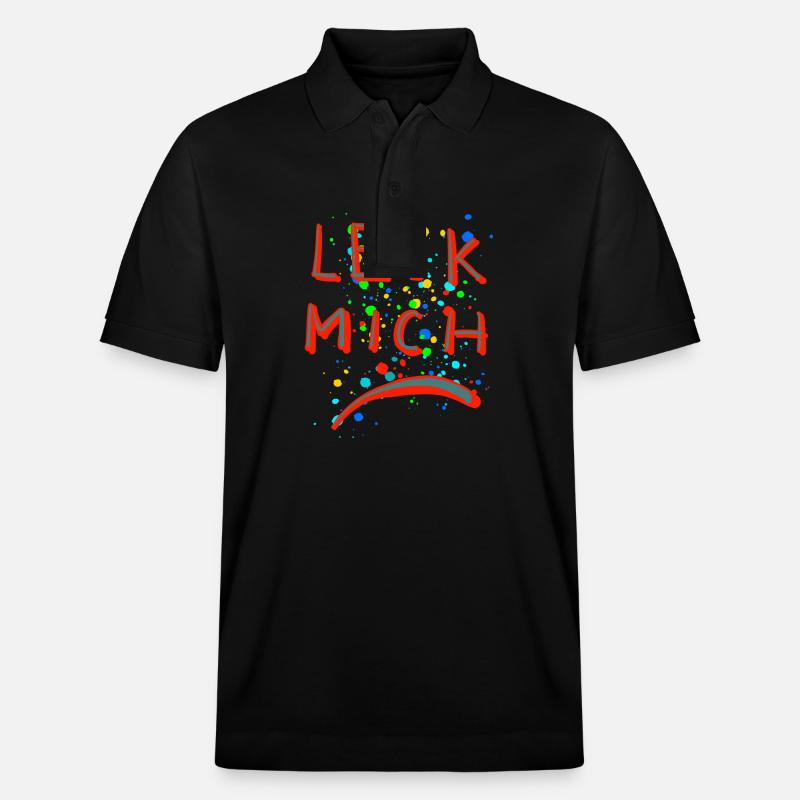 Leck mich - Stanley/Stella Unisex Bio-Poloshirt PREPSTER - Schwarz