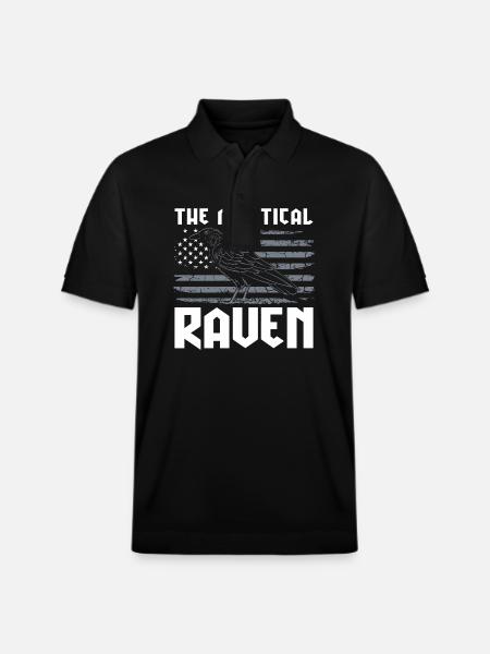 Crow Raven Black - Stanley/Stella Unisex Organic Polo Shirt PREPSTER - black
