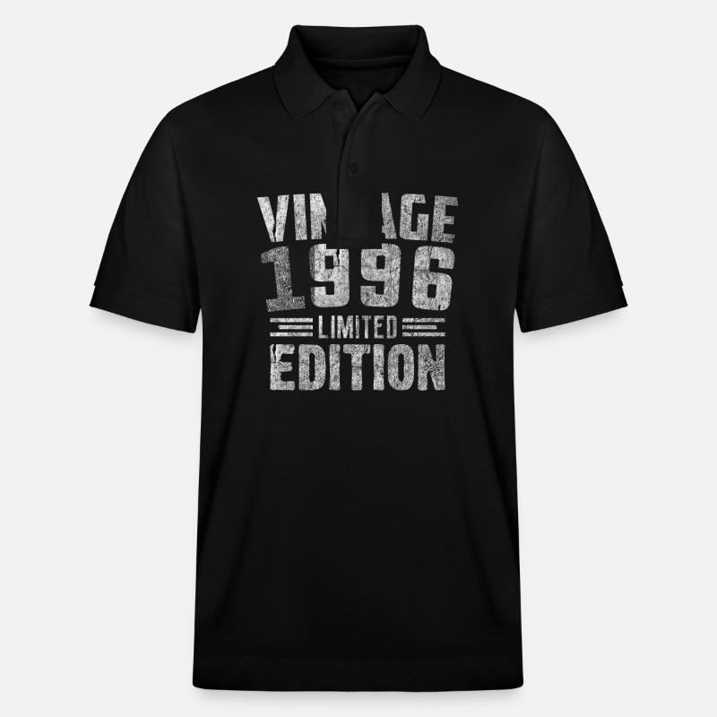 Millésime 1996 Édition Limitée - Polo PREPSTER bio Stanley/Stella Unisexe - noir