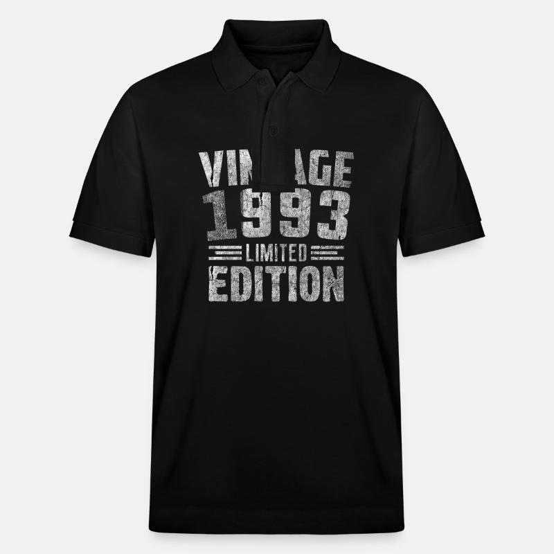 Millésime 1993 Édition Limitée - Polo PREPSTER bio Stanley/Stella Unisexe - noir