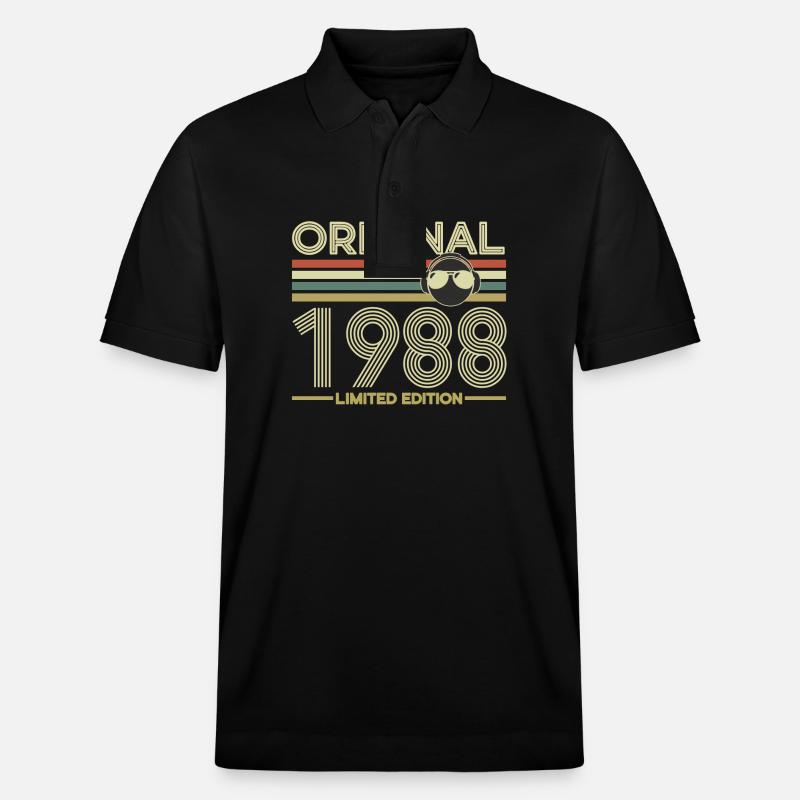 1988 - Stanley/Stella Unisex Bio-Poloshirt PREPSTER - Schwarz