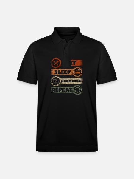 Shoemaker Craftsman Original - Stanley/Stella Unisex Organic Polo Shirt PREPSTER - black