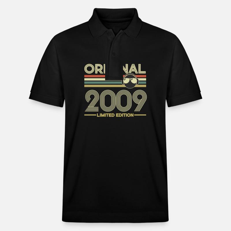 2009 - Stanley/Stella Unisex Bio-Poloshirt PREPSTER - Schwarz