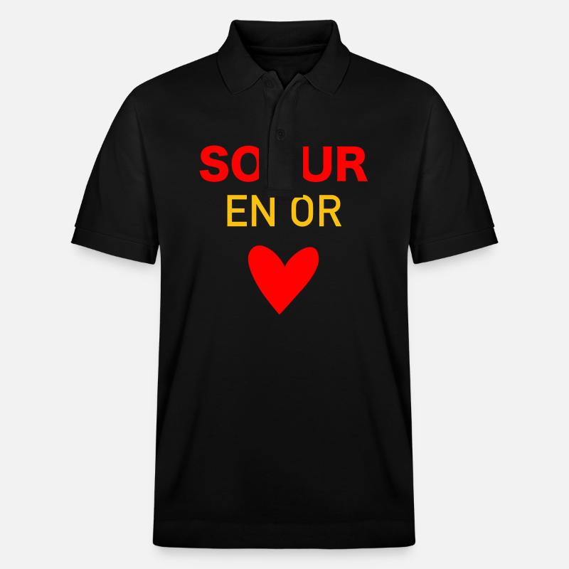 Soeur en or - Polo PREPSTER bio Stanley/Stella Unisexe - noir