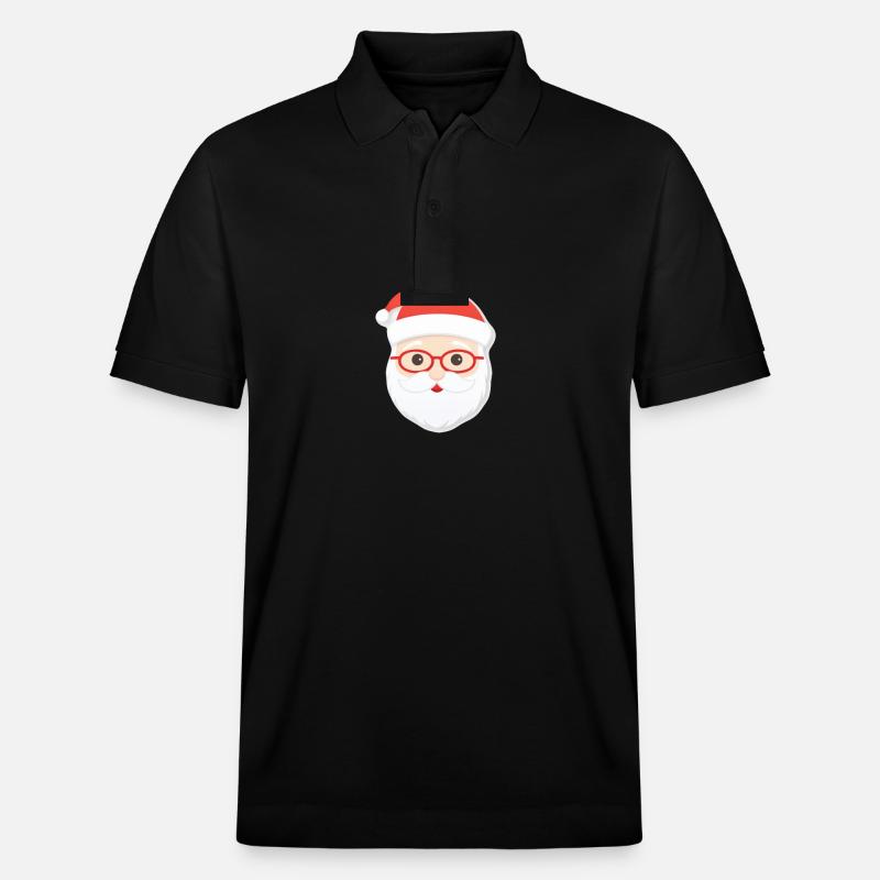 Père Noël - illustration - Polo PREPSTER bio Stanley/Stella Unisexe - noir