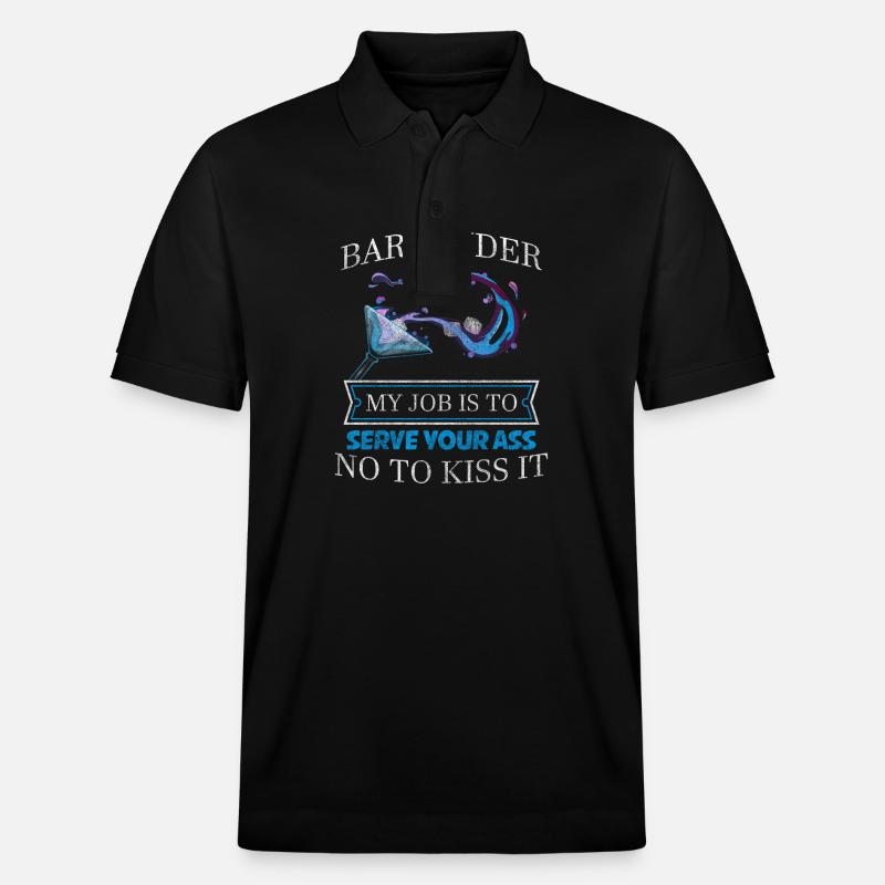 Bar Disco Boissons - Polo PREPSTER bio Stanley/Stella Unisexe - noir