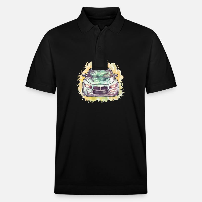 Auto - Illustration - Stanley/Stella Unisex Bio-Poloshirt PREPSTER - Schwarz