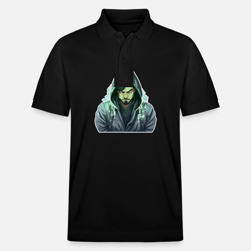 Ethical Hacker - Illustration - Stanley/Stella Unisex Bio-Poloshirt PREPSTER - Schwarz