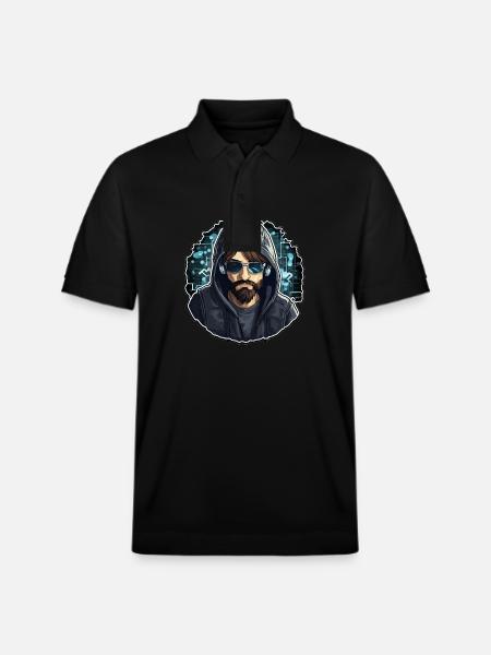 Ethical Hacker - Illustration - Stanley/Stella Unisex Organic Polo Shirt PREPSTER - black