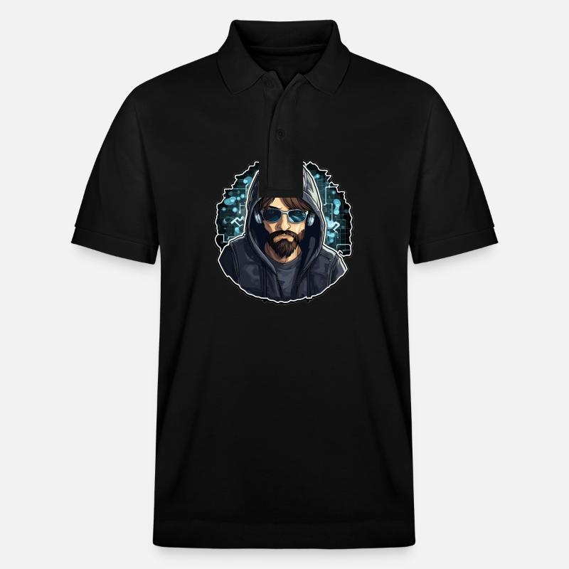 Ethical Hacker - Illustration - Stanley/Stella Unisex Bio-Poloshirt PREPSTER - Schwarz