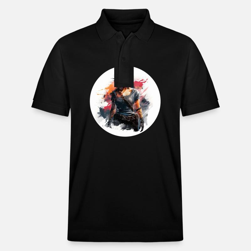 Explorateur déterminé - Polo PREPSTER bio Stanley/Stella Unisexe - noir