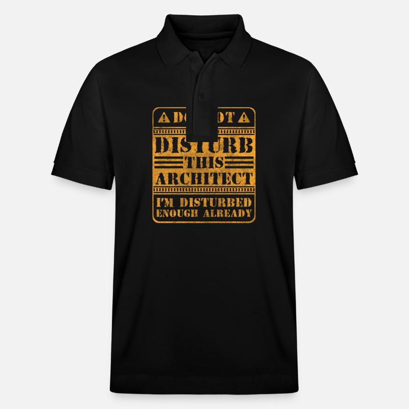 Engineer Architect's Office - Stanley/Stella Unisex Organic Polo Shirt PREPSTER - black