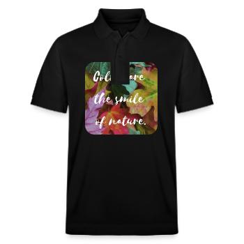 The smile of nature - Stanley/Stella Unisex Bio-Poloshirt PREPSTER - Schwarz - Vorne - Roxy (174cm) & Andy (188cm)
