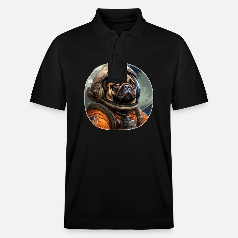 Carlin Austronaute - Polo PREPSTER bio Stanley/Stella Unisexe - noir
