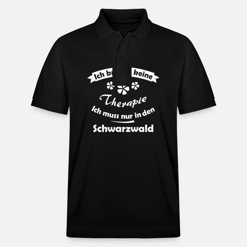 Zuhause im Schwarzwald - Stanley/Stella Unisex Bio-Poloshirt PREPSTER - Schwarz