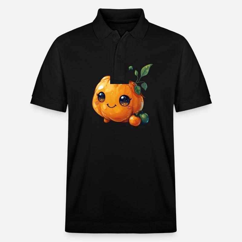 Style bande dessinée heureux citrouille - Polo PREPSTER bio Stanley/Stella Unisexe - noir
