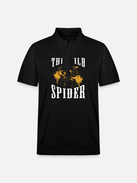 Cobweb, Nature, Fishnet, Silk Threads - Stanley/Stella Unisex Organic Polo Shirt PREPSTER - black