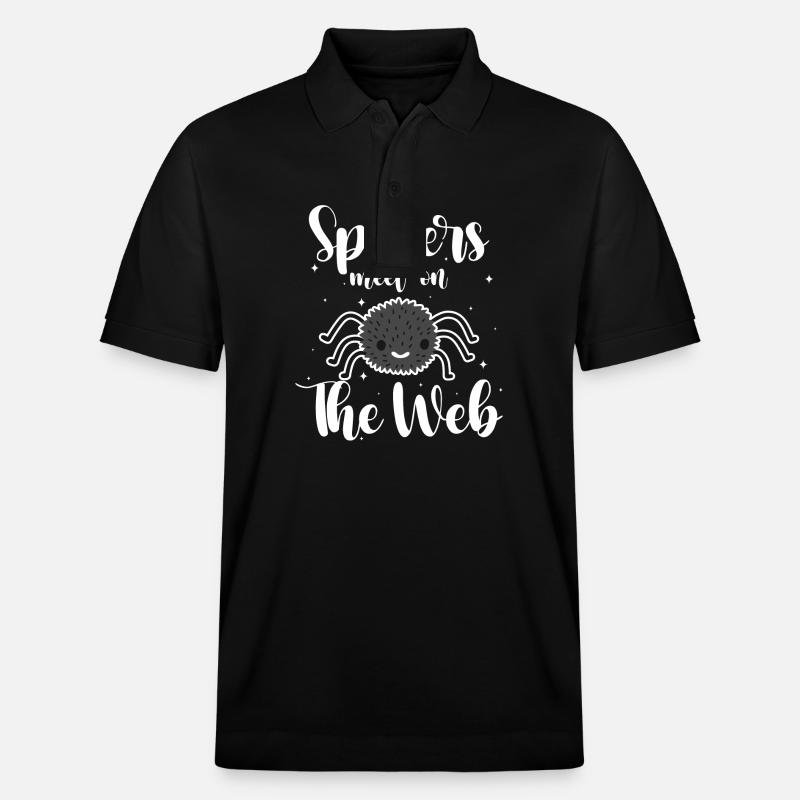 Araignée Halloween Tarentule - Polo PREPSTER bio Stanley/Stella Unisexe - noir