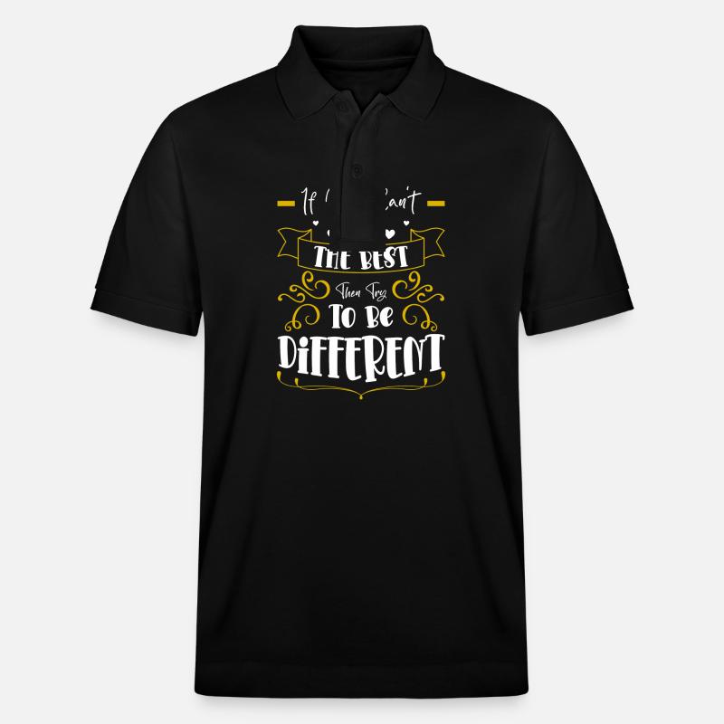 Perfekt Individuell - Stanley/Stella Unisex Bio-Poloshirt PREPSTER - Schwarz