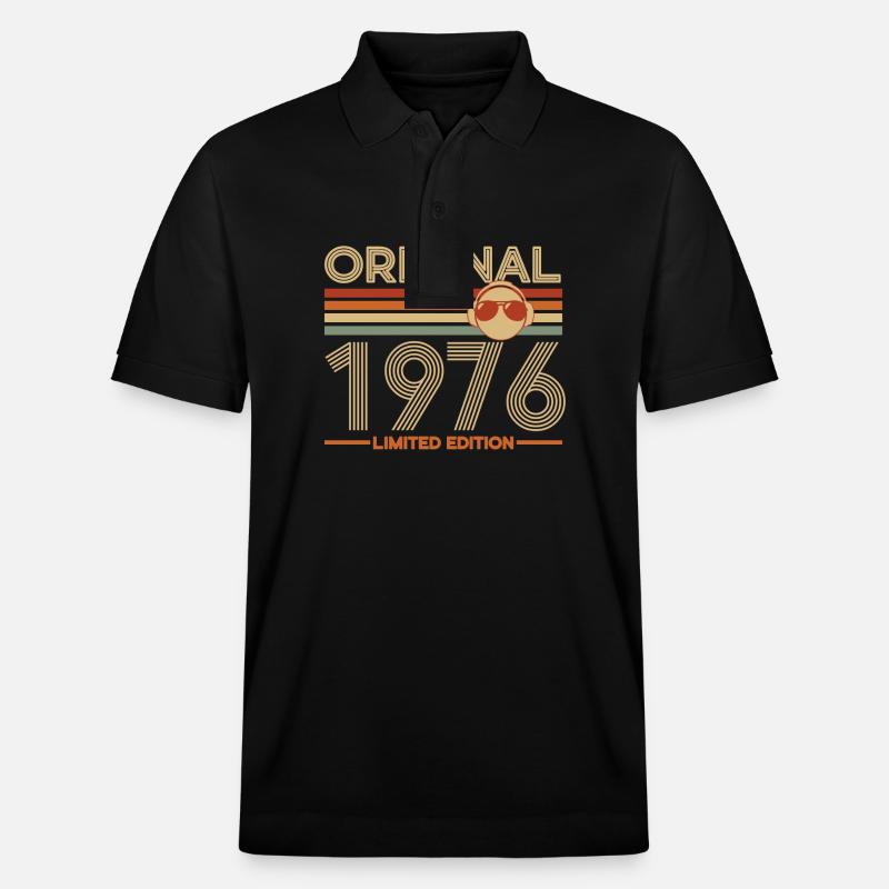 1976 - Stanley/Stella Unisex Bio-Poloshirt PREPSTER - Schwarz