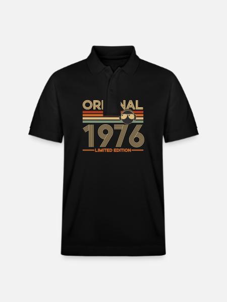 1976 - Stanley/Stella Unisex Organic Polo Shirt PREPSTER - black