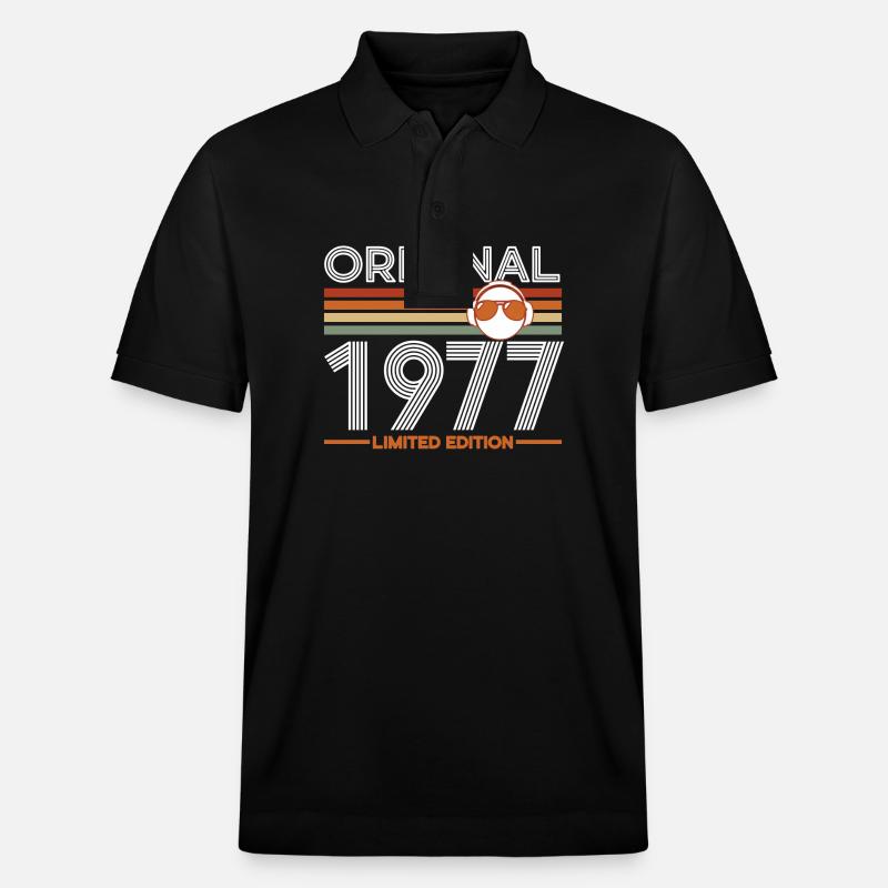 1977 - Stanley/Stella Unisex Bio-Poloshirt PREPSTER - Schwarz