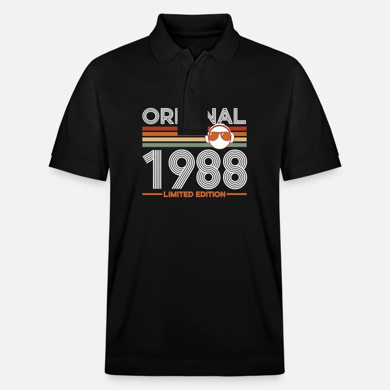 1988 - Stanley/Stella Unisex Bio-Poloshirt PREPSTER - Schwarz
