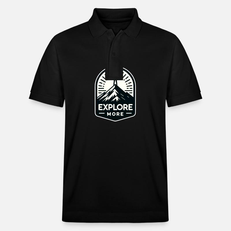 Explore more - Wanderer - Stanley/Stella Unisex Bio-Poloshirt PREPSTER - Schwarz