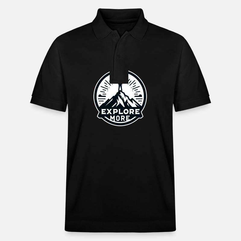 Explore more - Wanderer - Stanley/Stella Unisex Bio-Poloshirt PREPSTER - Schwarz