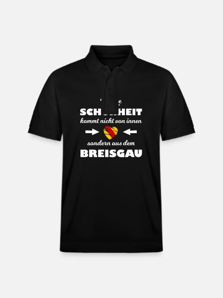 The beauty of Breisgau - Stanley/Stella Unisex Organic Polo Shirt PREPSTER - black