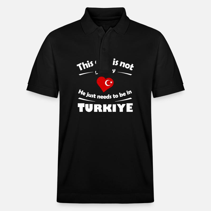 Vacances à Antalya - Polo PREPSTER bio Stanley/Stella Unisexe - noir