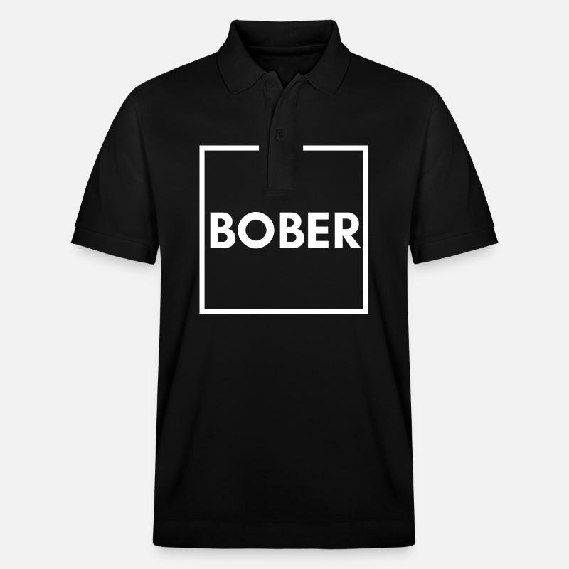 BOBR BOBER - der Bieber - Stanley/Stella Unisex Bio-Poloshirt PREPSTER - Schwarz
