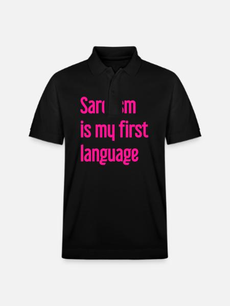 Sarcasm Pro - Stanley/Stella Unisex Organic Polo Shirt PREPSTER - black