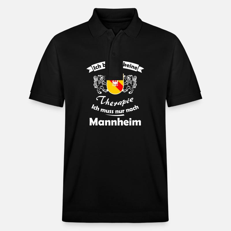 Die Heimat in Mannheim - Stanley/Stella Unisex Bio-Poloshirt PREPSTER - Schwarz