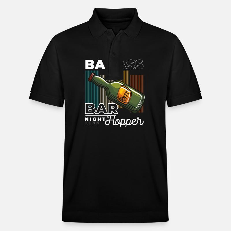 Feiern Freizeittrinker Freunde - Stanley/Stella Unisex Bio-Poloshirt PREPSTER - Schwarz