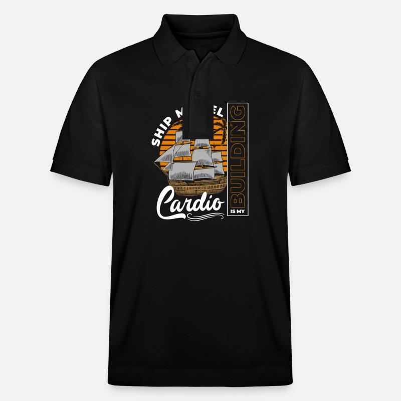 Modélisme Bateau Modèle Ancre D’eau - Polo PREPSTER bio Stanley/Stella Unisexe - noir