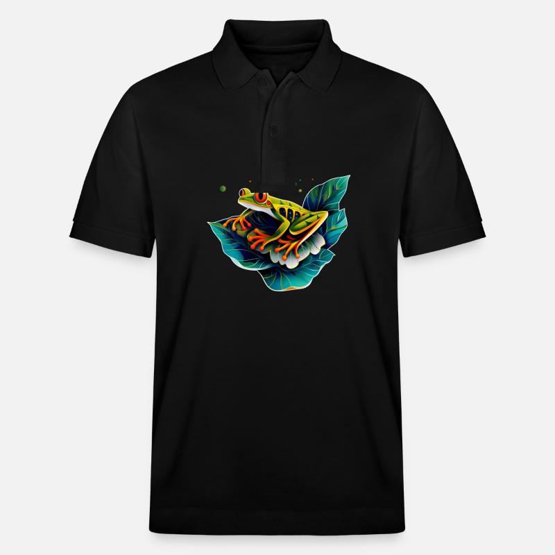 Frosch - Stanley/Stella Unisex Bio-Poloshirt PREPSTER - Schwarz