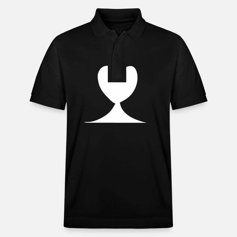Herz liebe symbol form - Stanley/Stella Unisex Bio-Poloshirt PREPSTER - Schwarz