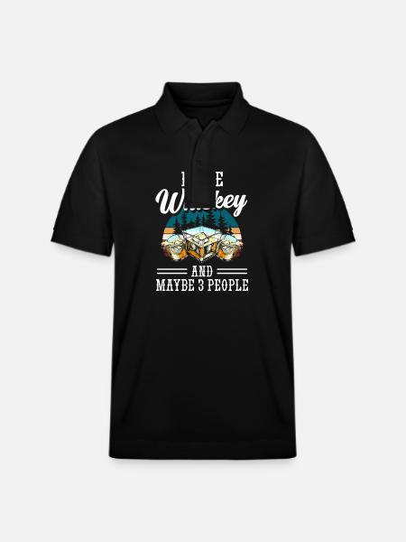 Schnapps Waiter Bar - Stanley/Stella Unisex Organic Polo Shirt PREPSTER - black