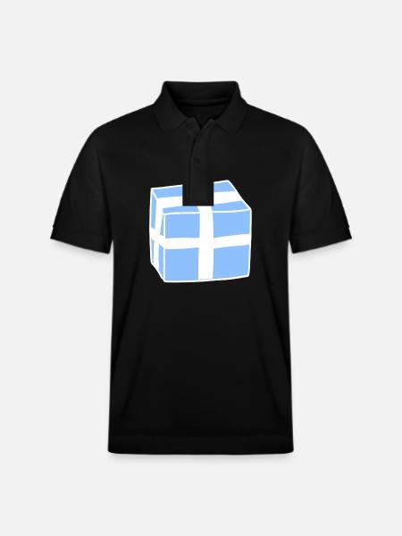Gift Icon Box Blue - Stanley/Stella Unisex Organic Polo Shirt PREPSTER - black