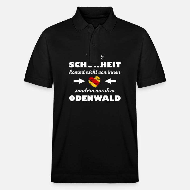 Der schöne Odenwald - Stanley/Stella Unisex Bio-Poloshirt PREPSTER - Schwarz
