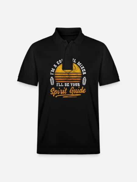 Blender Drinks Drinker Rum - Stanley/Stella Unisex Organic Polo Shirt PREPSTER - black