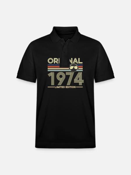 1974 - Stanley/Stella Unisex Organic Polo Shirt PREPSTER - black
